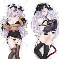 This is a pixiv picture whose title is アズールレーン エルベ Elbe 2WT 抱き枕カバー.