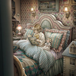 This is a pixiv picture whose title is わたしの世界は、.