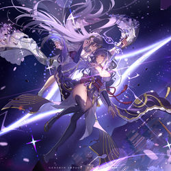 This is a pixiv picture whose title is raiden.