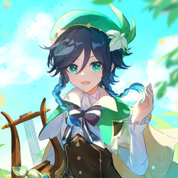 This is a pixiv picture whose title is 温迪.
