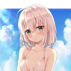 This is a pixiv picture whose title is 「あんまり…見ないでください……」.