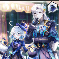 This is a pixiv picture whose title is ヌヴィフリ.