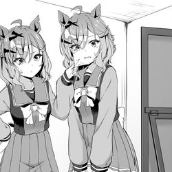 This is a pixiv picture whose title is ジャングルポケットを ”着る”.