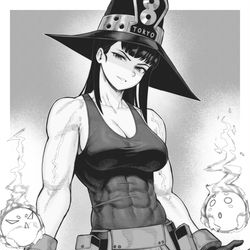 This is a pixiv picture whose title is Maki Oze- Fire Force.