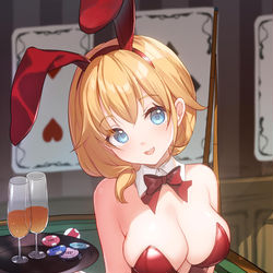 This is a pixiv picture whose title is バニー🐰.