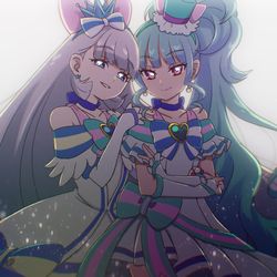 This is a pixiv picture whose title is ニャミー&リリアン.