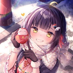 This is a pixiv picture whose title is 「笑う門には福来る♡」.