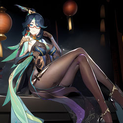 This is a pixiv picture whose title is 闲云.