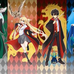 This is a pixiv picture whose title is 魔術学校パロ.
