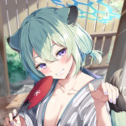 This is a pixiv picture whose title is 足湯なら…一緒に入ってもいいよね、先生？.