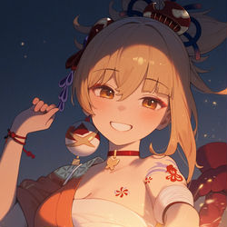 This is a pixiv picture whose title is 宵宮🎇.