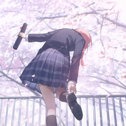 This is a pixiv picture whose title is 春を発つ.