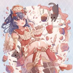 This is a pixiv picture whose title is 🌹×🧁.
