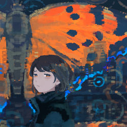 This is a pixiv picture whose title is 越冬.