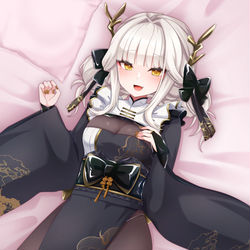 This is a pixiv picture whose title is 寝そべりブラン.