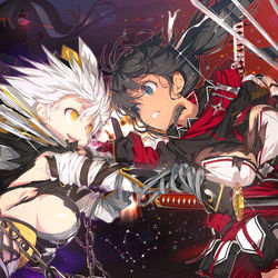 This is a pixiv picture whose title is 閃乱カグラシノビマスター5.5周年記念イラスト.