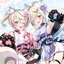 This is a pixiv picture whose title is ふわもこちゃん.