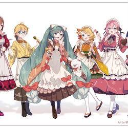 This is a pixiv picture whose title is 雪ミクコラボフェア❄️.
