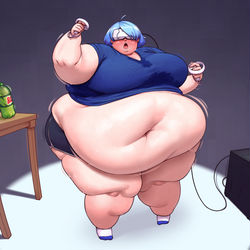 This is a pixiv picture whose title is Extreme Jiggle-Physics.