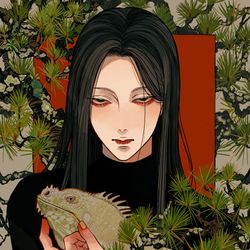 This is a pixiv picture whose title is 松陰にて君を待つ.