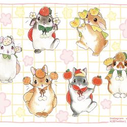 This is a pixiv picture whose title is うさぎさんのおゆうぎ会.