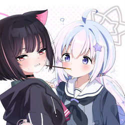 This is a pixiv picture whose title is 罰ポッキーゲームスイーツ部.