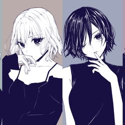 This is a pixiv picture whose title is ベースとドラムが付き合ってるズ.