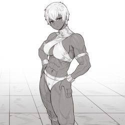 This is a pixiv picture whose title is Elena- StreetFighter.