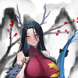 This is a pixiv picture whose title is 무용이와 Happy New Year!.