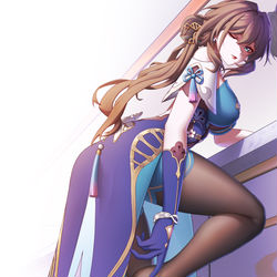 This is a pixiv picture whose title is 阮梅，嘿嘿嘿(˵¯͒〰¯͒˵).