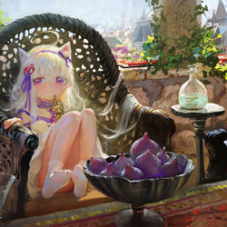 This is a pixiv picture whose title is 午后.