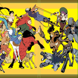 This is a pixiv picture whose title is 人馬ツイログ総まとめ②.