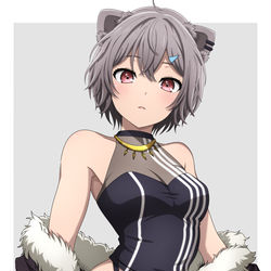 This is a pixiv picture whose title is 燈×獅白ぼたん.