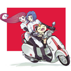 This is a pixiv picture whose title is ロケ団15.
