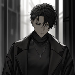 This is a pixiv picture whose title is BLACK.