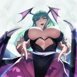 This is a pixiv picture whose title is Morrigan.