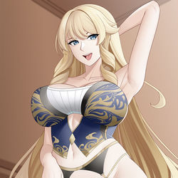 This is a pixiv picture whose title is Navia (Genshin Impact).