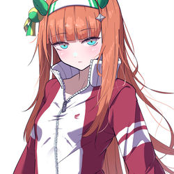 This is a pixiv picture whose title is ダイワスカーレットからジャージ借りたスズカ.
