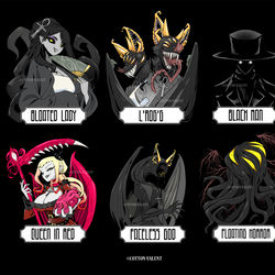This is a pixiv picture whose title is Nyarlathotep's forms.
