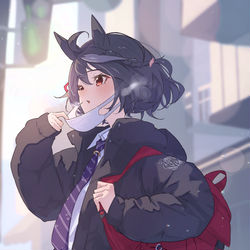 This is a pixiv picture whose title is アレンジ制服キタちゃん.