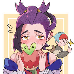 This is a pixiv picture whose title is ポケモン交換.