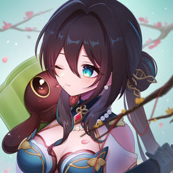 This is a pixiv picture whose title is ルアン・メェイ、ほっぺにお菓子がついてるよ！.