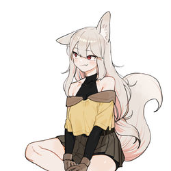 This is a pixiv picture whose title is 여우.