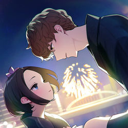This is a pixiv picture whose title is 花火.