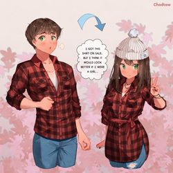 This is a pixiv picture whose title is Flannels.
