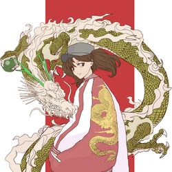 This is a pixiv picture whose title is あけおめ絵.