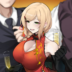 This is a pixiv picture whose title is Mercsan at the party.