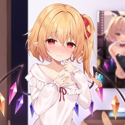 This is a pixiv picture whose title is 寝間着フラン/Skeb.
