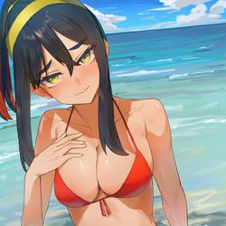 This is a pixiv picture whose title is 水着ゼイユ.