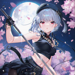 This is a pixiv picture whose title is 散华.